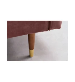 Sofa rozkładana MANILLA 196 cm różowa