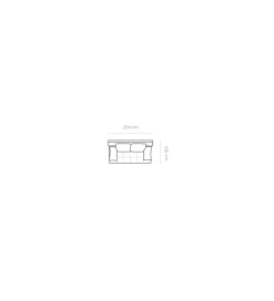 Sofa rozkładana SWEET 204 cm z funkcją spania