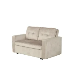 Sofa SMART 140 cm z funkcją spania welwet chmpagne beżowa