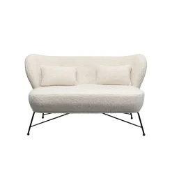 Sofa Snow 234 cm Bouclé biała