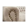 Sofa trzyosobowa ROCHESTER Chesterfield 200 cm beżowa