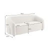Sofa VOQUE 200 cm chenille beżowa