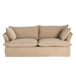 Sofa ZAPLASO 221 cm beżowa