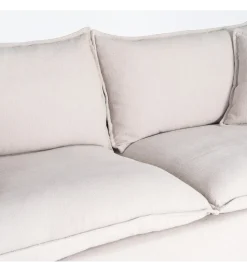 Sofa ZAPLASO 221 cm biała