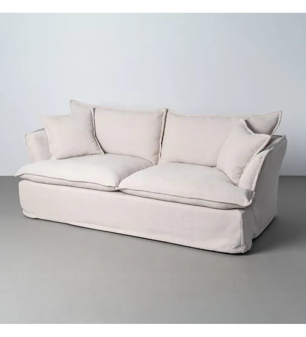 Sofa ZAPLASO 221 cm biała