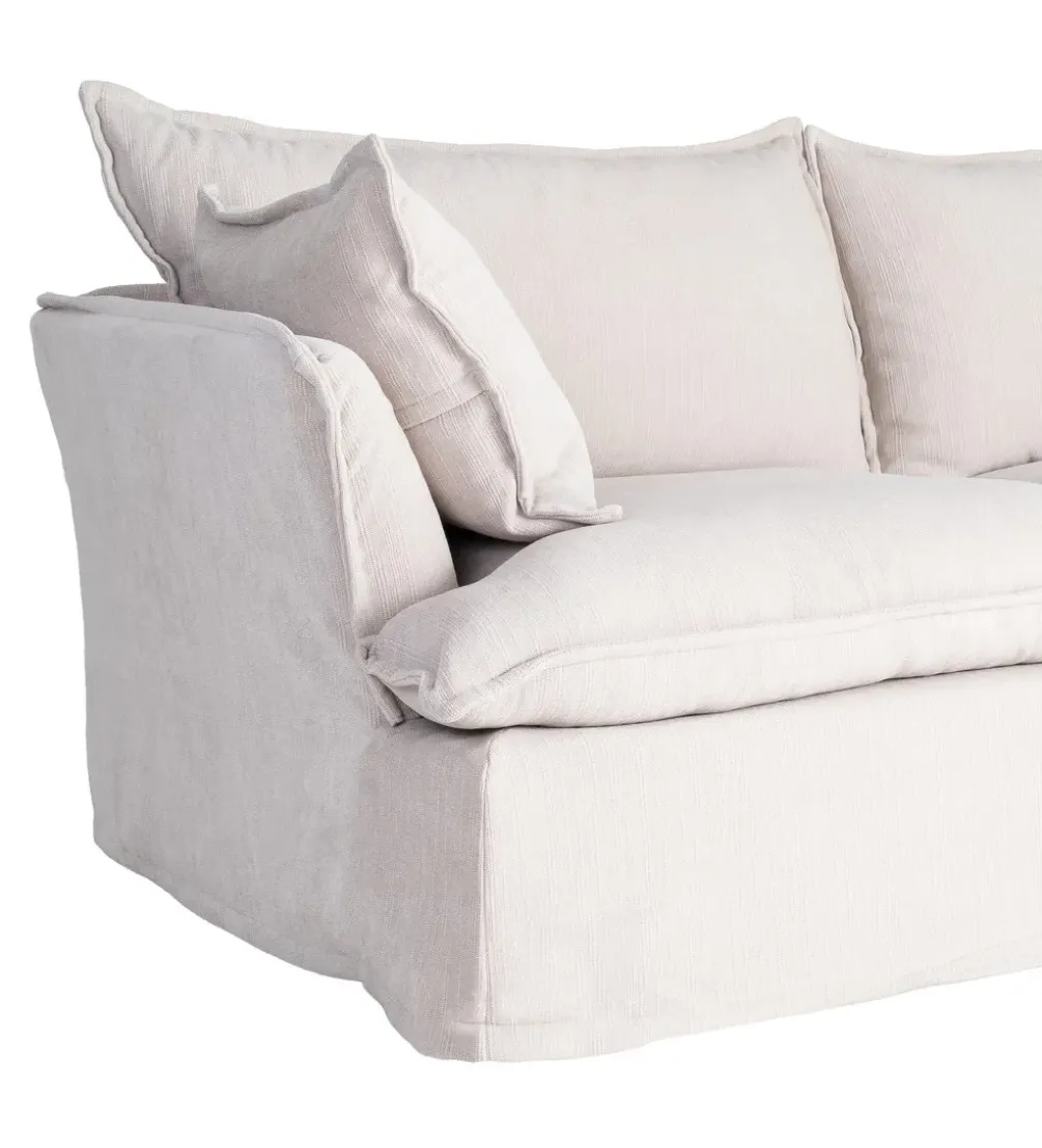 Sofa ZAPLASO 221 cm biała