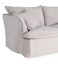 Sofa ZAPLASO 181 cm kremowa