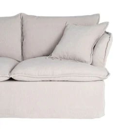 Sofa ZAPLASO 181 cm kremowa