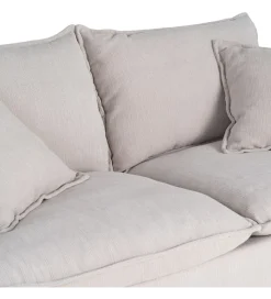 Sofa ZAPLASO 181 cm kremowa