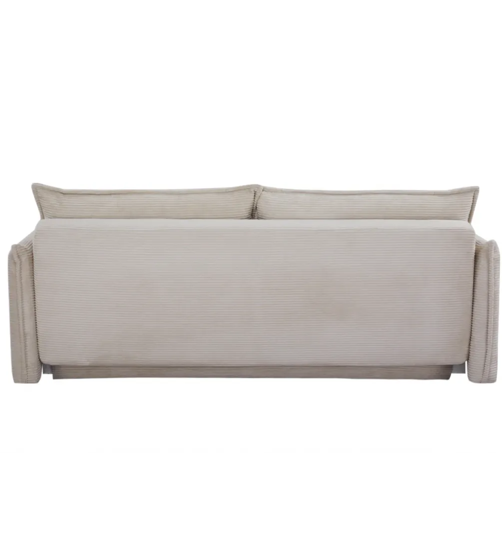 Sofa z funkcją spania APARTMENT 215 cm cord beżowy