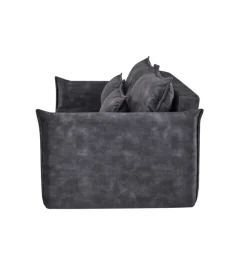 Sofa z funkcją spania APARTMENT 215 cm welur szara