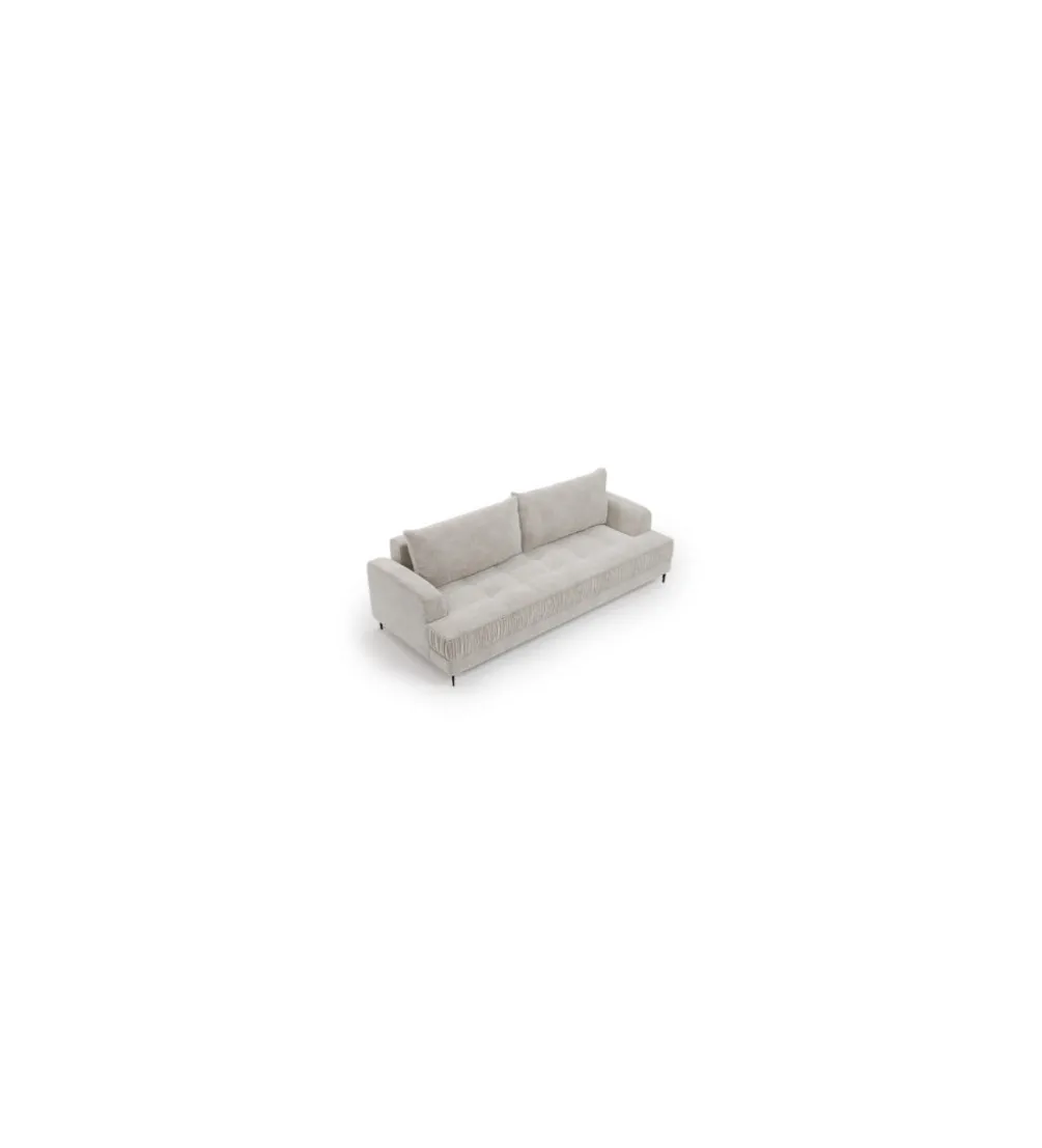 Sofa z funkcją spania PARIS 222 cm taupe/szary