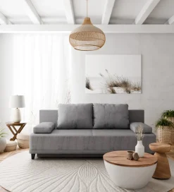 Sofa z funkcją spania ROSSO 200 cm szary