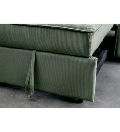 Sofa z funkcją spania SMART 180 cm cord zielony
