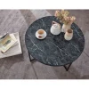 Solik kawowy NIOZOS 80 cm w optyce czarnego marmuru