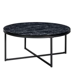Solik kawowy NIOZOS 80 cm w optyce czarnego marmuru