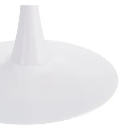 Stół AGARA 100 cm biały naturalny blat