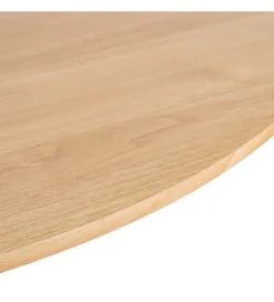 Stół AGARA 100 cm biały naturalny blat