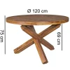 Stół ALAINS 120 cm drewno sheesham
