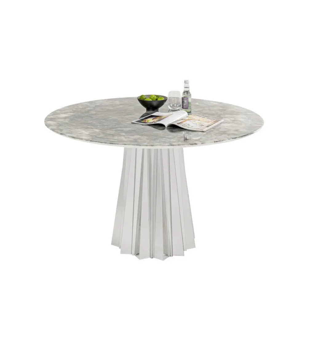 Stół AMORA 120 cm efekt naturalnego kamienia