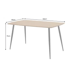 Stół APARTMENT 140 cm naturalny