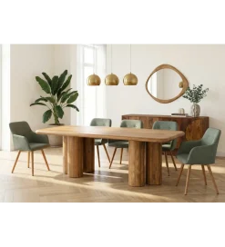 Stół ART DECO 240 cm drewno mango naturalny