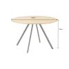 Stół ATELIER 120 cm kolor naturalnego dębu