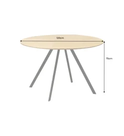 Stół ATELIER 120 cm kolor naturalnego dębu