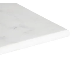 Stół AUESON 70 cm czarny blat w optyce marmuru