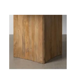 Stół AUXY 115 cm drewno mango marmur