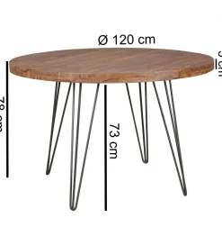 Stół BAGLI 120 cm drewno sheesham