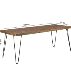 Stół BAGLI 200 cm drewno sheesham