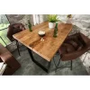 Stół barowy Iron Craft 120 cm drewno Mango
