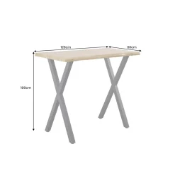 Stół barowy WILD 120 cm wygląd naturalnego dębu