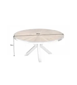 Stół Barracuda 140 cm drewno teak