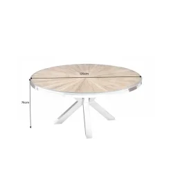 Stół Barracuda 120 cm drewno teak