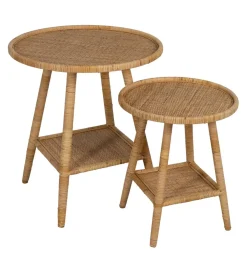 Stół BYMYS 60 cm ratan naturalny