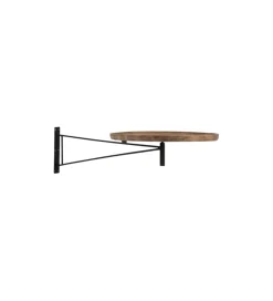 Stół ścienny z drewna LEE 111 cm naturalny