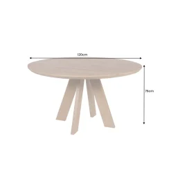 Stół Craft ART WOOD 120 cm drewno mango naturalny