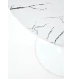 Stół DENVER 80 cm w optyce białego marmuru