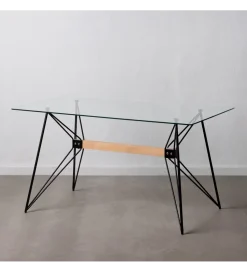 Stół DIVARMOT 140 cm szklany czarny