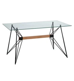 Stół DIVARMOT 140 cm szklany czarny