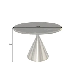 Stół ELEGANCIA 130 cm w optyce czarnego marmuru