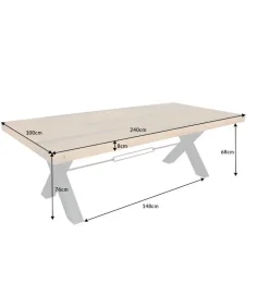 Stół FACTORY 240 cm drewno sosna