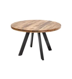 Stół Factory Iron Craft 120 cm drewno Mango