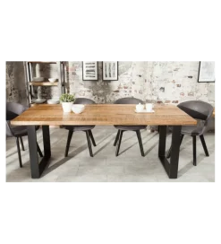 Stół Factory Iron Craft 200 cm drewno Mango