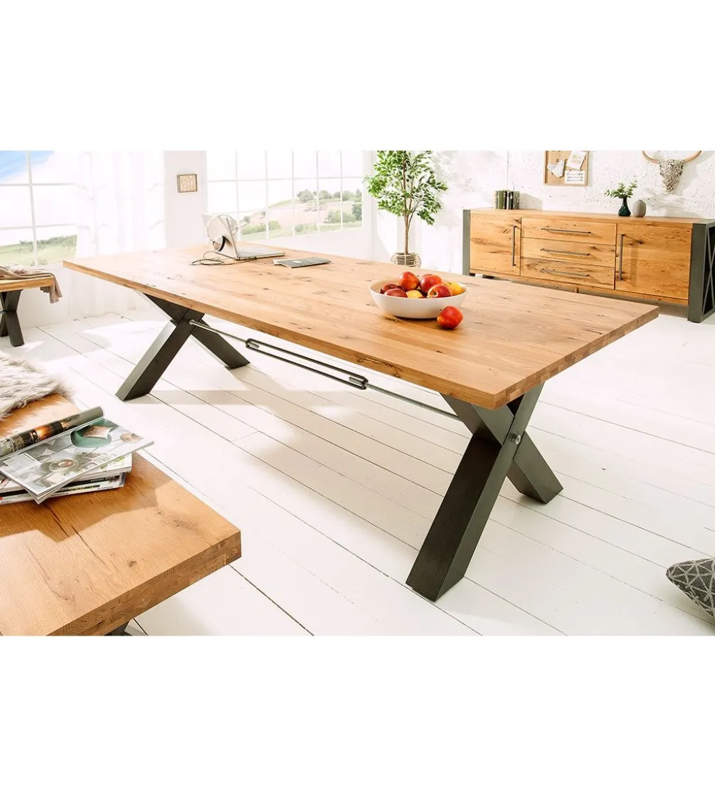 Stół FACTORY Thor 240 cm drewno dąb dziki