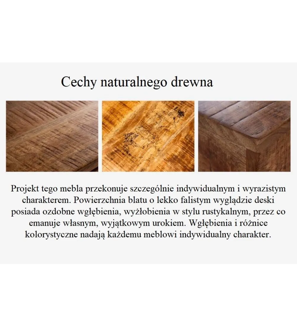 Stół FINES Finca 240 Cm drewno sosna brąz