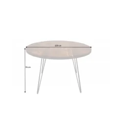 Stół GEDREZ 120 cm drewno akacja