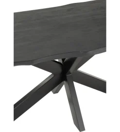 Stół GERARD 200 cm Drewno Mango Czarny